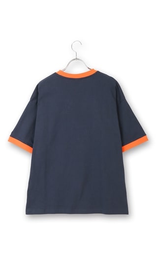 綿天竺リンガーネックTシャツ1
