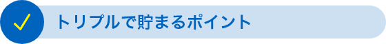 トリプルで貯まるポイント