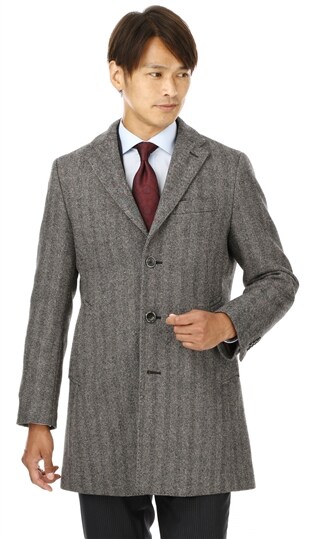 プレミアムシングルチェスターコート 47 Hilton 紳士服 スーツ販売数世界no 1 洋服の青山 公式通販