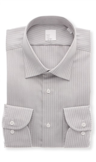 ワイドカラースタイリッシュワイシャツ【NON IRON COTTON 100】0