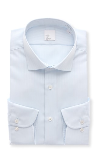 ワイドカラースタイリッシュワイシャツ【NON IRON COTTON 100】0