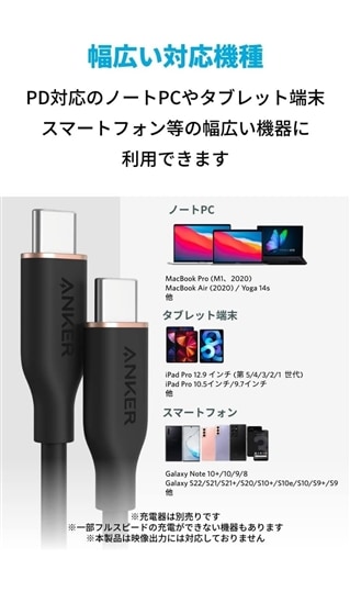 Anker PowerLine III Flow USB-C & USB-C ケーブル 0.9m6