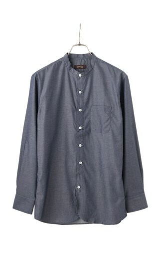 ツイルバンドカラーシャツ Cac0047 23 Christian Orani Brown Label 紳士服 スーツ販売数世界no 1 洋服の青山 公式通販