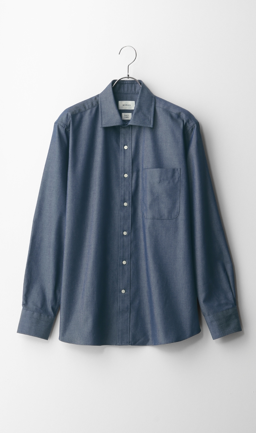 デニム調 ワイドカラーシャツ（MOSH4301-23） | MORLES | 紳士服 