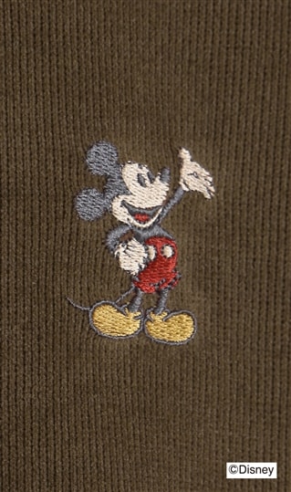 【男女兼用】裏ボア胸刺繍トレーナー【Disney】