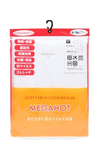 半袖VネックTシャツ【MEGAHOT+】