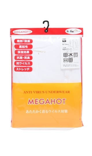 長袖VネックTシャツ【MEGAHOT+】