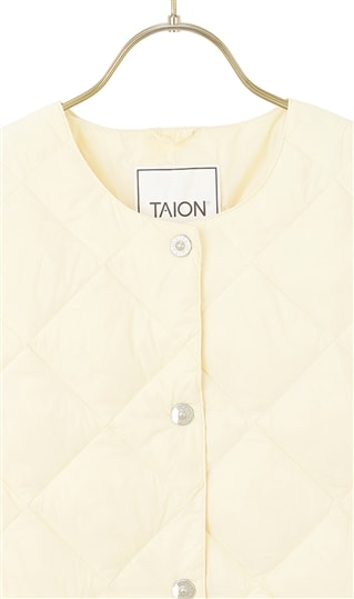 クルーネックロングダウンコート【TAION】【WEB・一部店舗限定】4