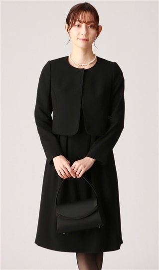 フラワープリント 洋服の青山ブラックフォーマル 喪服礼服size7 | www