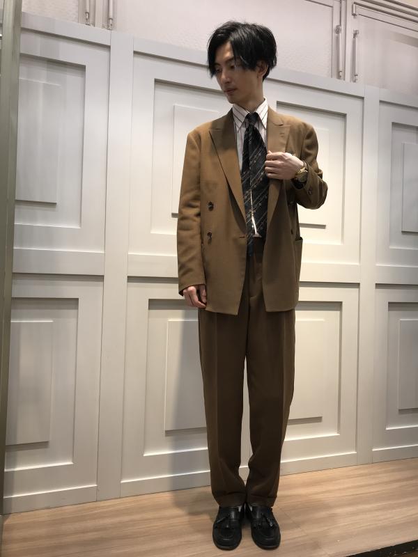 公式ストア スーツ ブラウンカーキ 定価65000円 asakusa.sub.jp
