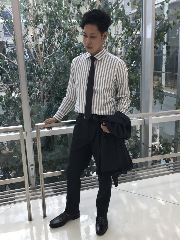 TAKEOKIKUCHI洋服の青山 セットアップ スーツ ジャケット シャツ ネクタイ パンツ 革靴