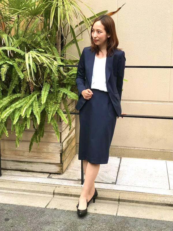 洋服の青山 スーツセット スカート-